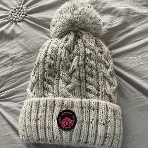 SuperDry Womens Tweed Cable Beanie